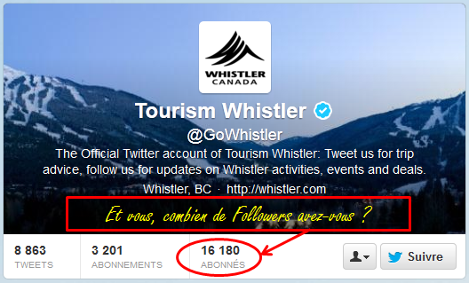 Twitter: Bekanntheitsgrad der Walliser Tourismus-Destinationen und internationaler Benchmark